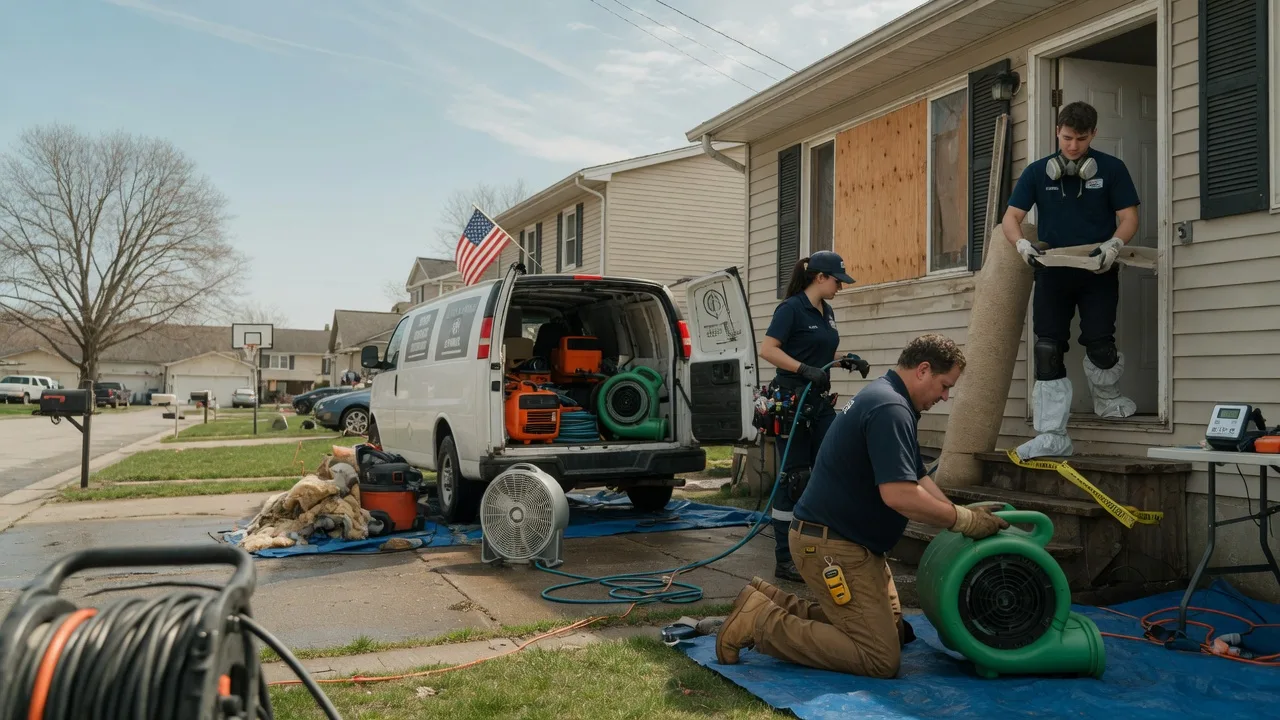 Water Damage Restoration in Mendota, IL near me